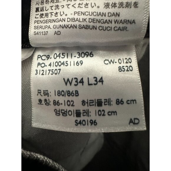 Levi Strauss Levis 511 Black Denim Stretch Straight Leg Jeans Mens 34x34 - Picture 5 of 6